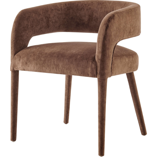 Lauryn Dining Side Chair in All Over Cream Velvet